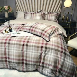High End Digital Printing Duvet Cover 60S Cotton Stain Brushed Bed Sheet Bedding Set For Home