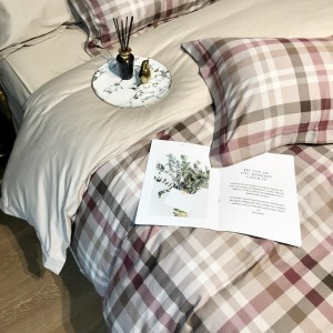 High End Digital Printing Duvet Cover 60S Cotton Stain Brushed Bed Sheet Bedding Set For Home