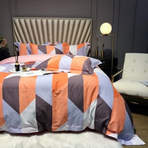 Hot Selling 300TC Cotton Stain Digital Printing Comforter Quilt Cover Soft Bed Sheets Bedding Set
