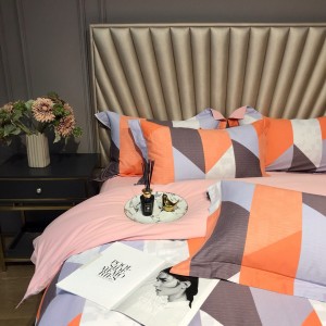 Hot Selling 300TC Cotton Stain Digital Printing Comforter Quilt Cover Soft Bed Sheets Bedding Set