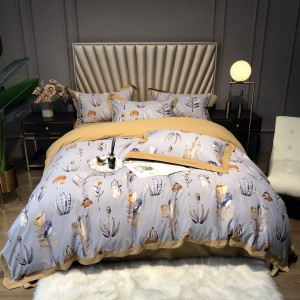 60S Cotton Digital Printing Quilt Cover Bed Sheets 1.8/2m Bedding Set