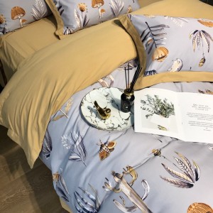 60S Cotton Digital Printing Quilt Cover Bed Sheets 1.8/2m Bedding Set