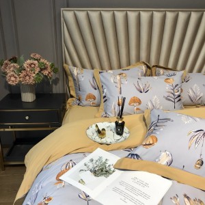 60S Cotton Digital Printing Quilt Cover Bed Sheets 1.8/2m Bedding Set
