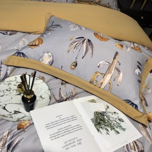 60S Cotton Digital Printing Quilt Cover Bed Sheets 1.8/2m Bedding Set