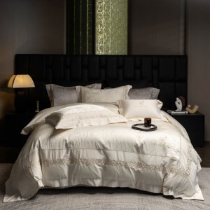 100s Australian cotton floral embroidery quilt cover white bed sheets sabanas custom bedding set