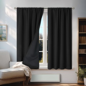 100% blackout curtains with laminated film, fully blackout curtains, and thermal insulation curtains
