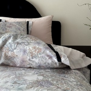 A Class Long Staple Cotton Bed Sheets Digital Plant Printing Duvet Quilt Comforter Cover Pillowcases Pink Designer Bedding Set