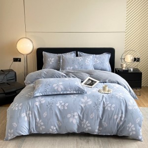 New autumn winter cotton ultra-soft air-jet thickened brushed four-piece set