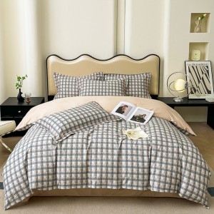 Elegant and Exquisite Cotton Print Four-Piece Set