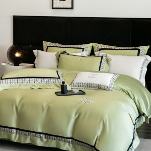 AB version 100-count Tencel cotton color cloth four-piece set