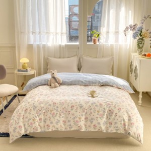 Warm and exquisite household printed cotton four-piece set