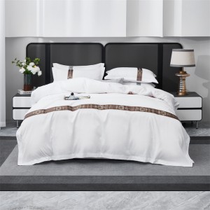 New ribbon high-imitation cotton hotel four-piece set hotel four-piece set