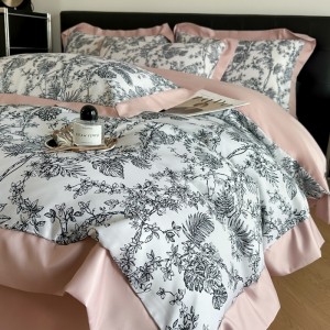Exquisite fine twill digital printing shadow four-piece suit
