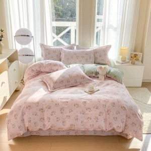 Household pure cotton printed exquisite four-piece set
