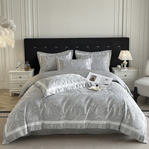 Polygon craft summer three-dimensional relief leaf ice silk four-piece set