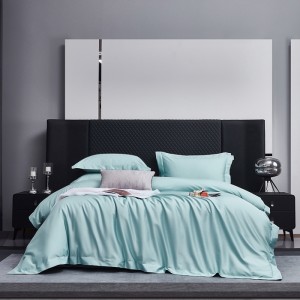 Pure color natural and comfortable 100-count pure cotton four-piece set