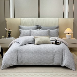 Brushed cotton four-piece set with digital printing and thickened brushed cotton