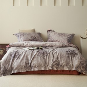 100-Count Long-Stack Cotton Four-Piece Set with Digital Print