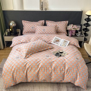 New 100% cotton air-jet thickened brushed four-piece set