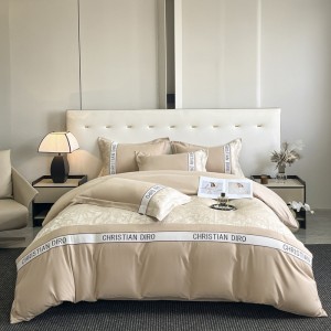 Home use four seasons skin-friendly cotton brushed relief embroidery four-piece set