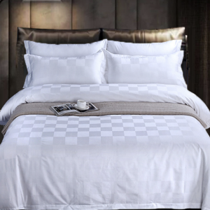 Hotel linen high-weight brushed jacquard high-imitation cotton star hotel homestay four-piece set