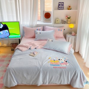 Cloud cotton cartoon towel embroidered summer quilt single product four-piece set