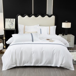 New genuine yarn weaving density hotel linen four-piece set 60s bedding four-piece set