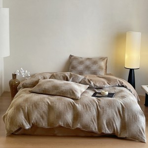 60s yarn-dyed air jacquard four-piece set