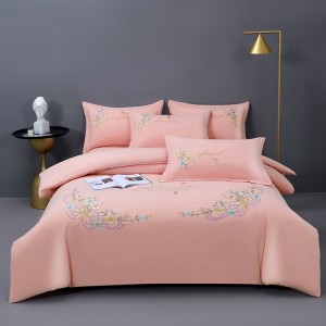 Household exquisite colorful cotton embroidery four-piece set