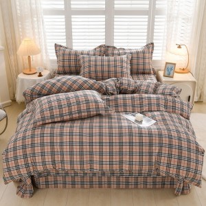 Class A washed cotton four-piece set, pure cotton three-piece set