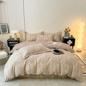 Atmospheric 100% cotton ecological brushed four-piece set