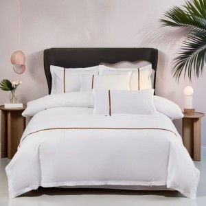 Pure cotton hotel B&B brushed four-piece suit