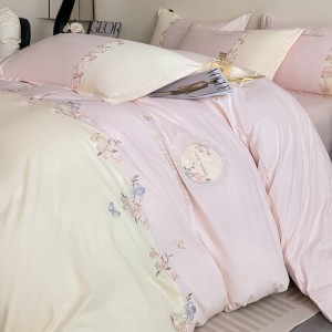 Hot-selling 100% cotton embroidered four-piece set