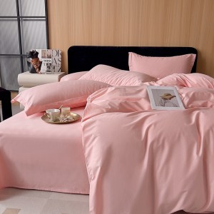 Pure cotton knitted cotton printed and dyed solid color four-piece set