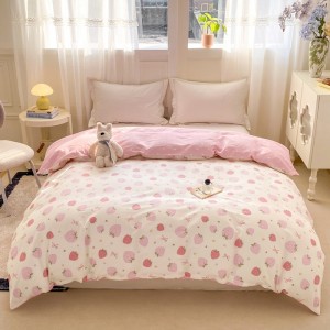 Warm and exquisite household printed cotton four-piece set