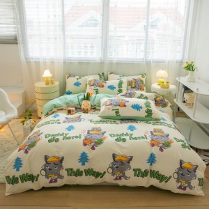 40-count twill pure cotton atmospheric four-piece set