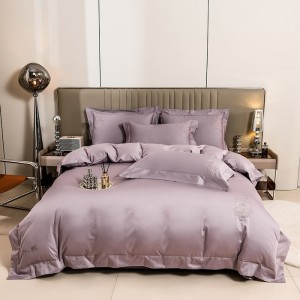 100s Xinjiang long-staple cotton heavy embroidery four-piece set