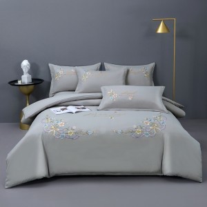 Household exquisite colorful cotton embroidery four-piece set