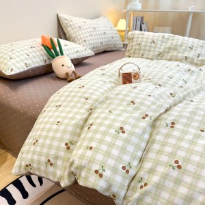 High-end home skin-friendly new 40-count pure cotton four-piece set