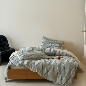 Exquisite 60s yarn-dyed air cotton four-piece set