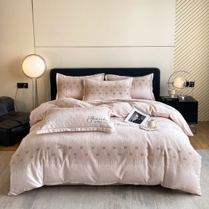 New autumn winter cotton ultra-soft air-jet thickened brushed four-piece set
