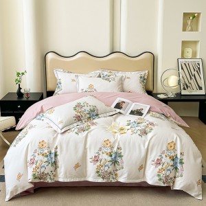 Elegant and Exquisite Cotton Print Four-Piece Set