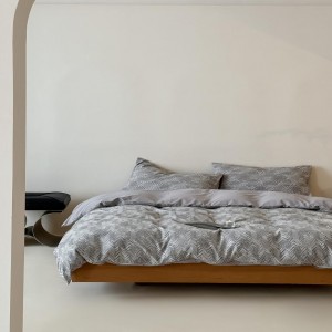 Home use 60s yarn-dyed airy jacquard four-piece set