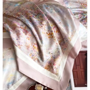 Pure cotton digital reactive printing exquisite four-piece set