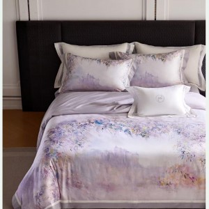 Pure cotton digital reactive printing exquisite four-piece set