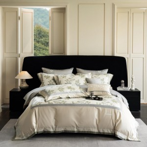 Exquisite cotton home jacquard embroidered four-piece set