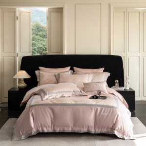 Exquisite cotton home jacquard embroidered four-piece set