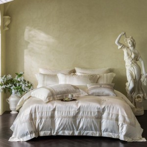 Grand and elegant high-precision jacquard four-piece set